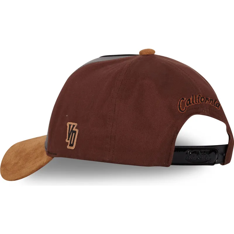 cappellino-curvo-nero-e-marrone-snapback-vint03-di-von-dutch