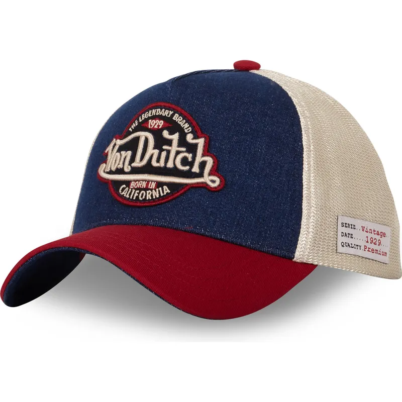 von-dutch-bojd-keps-i-blatt-beige-och-rott-snapback-vint05