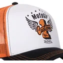 casquette-trucker-blanche-orange-et-noire-moto-ct-20-motogp-von-dutch