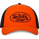 von-dutch-flu-o-orange-und-schwarze-trucker-kappe