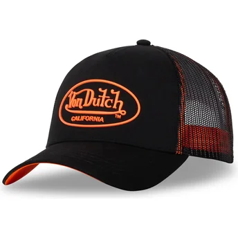 Svart och orange trucker-keps DOM O från Von Dutch