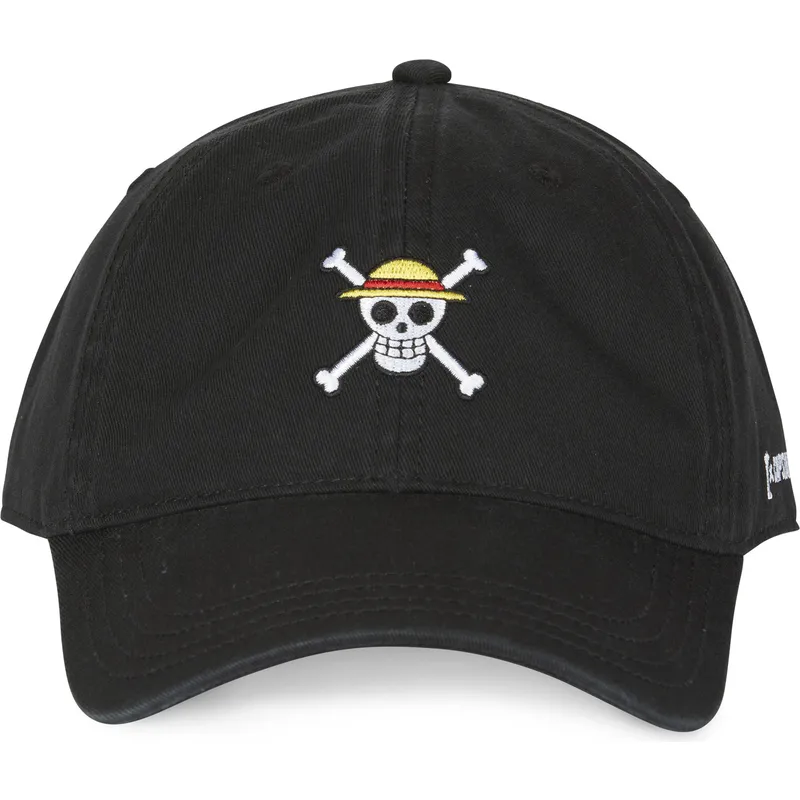 cappello-curvo-nero-regolabile-straw-hat-pirates-skucd-one-piece-di-capslab