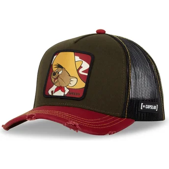 Casquette trucker verte et rouge Speedy Gonzales LOO10 SPE Looney Tunes Capslab