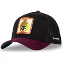 cappellino-trucker-nero-e-granata-marvin-il-marziano-loo10-vmar-looney-tunes-di-capslab