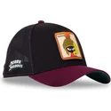 capslab-marvin-the-martian-loo10-vmar-looney-tunes-black-and-maroon-trucker-hat