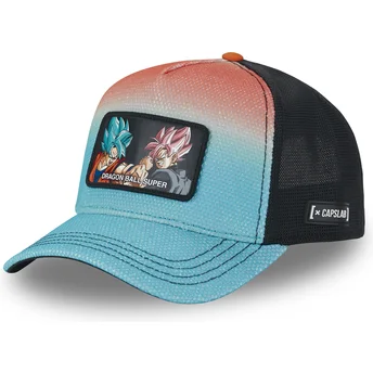 Gorra trucker azul Son Goku y Goku Black DBS5 FIG Dragon Ball Super de Capslab