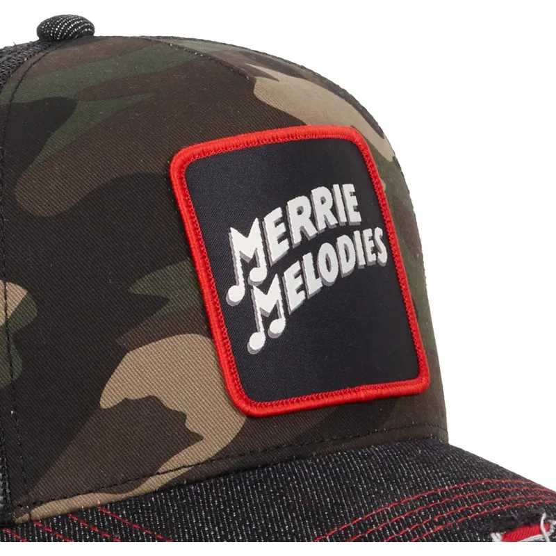 gorra-trucker-camouflage-og-sort-merry-melodies-loo10-fol-looney-tunes-fra-capslab