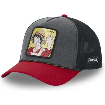 Czarna i czerwona czapka trucker Monkey D. Luffy OP4 MUG One Piece od Capslab
