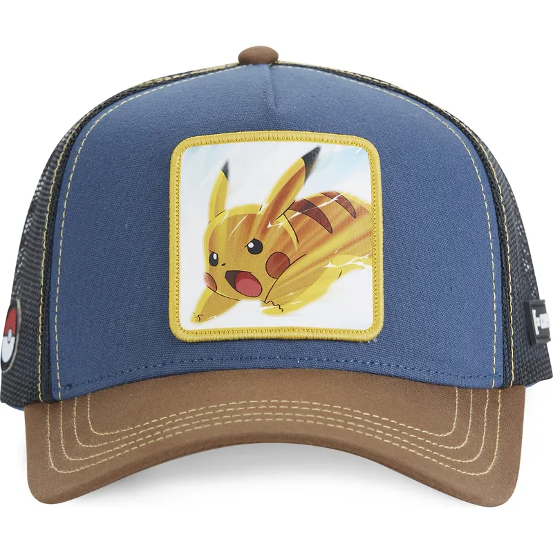 cappellino-trucker-blu-marino-e-marrone-pikachu-pkm5-pik-pokemon-di-capslab
