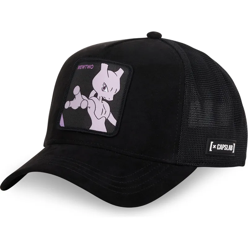 cappelli-curva-nero-snapback-mewtwo-pokemon-di-capslab