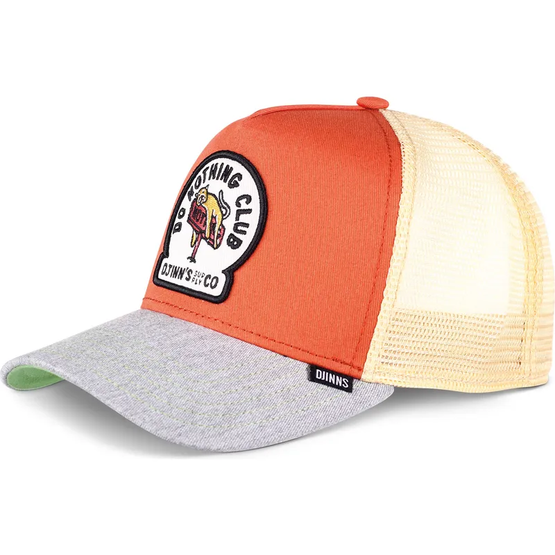 trucker-kasket-orange-og-gra-do-nothing-club-hft-dnc-11-fra-djinns