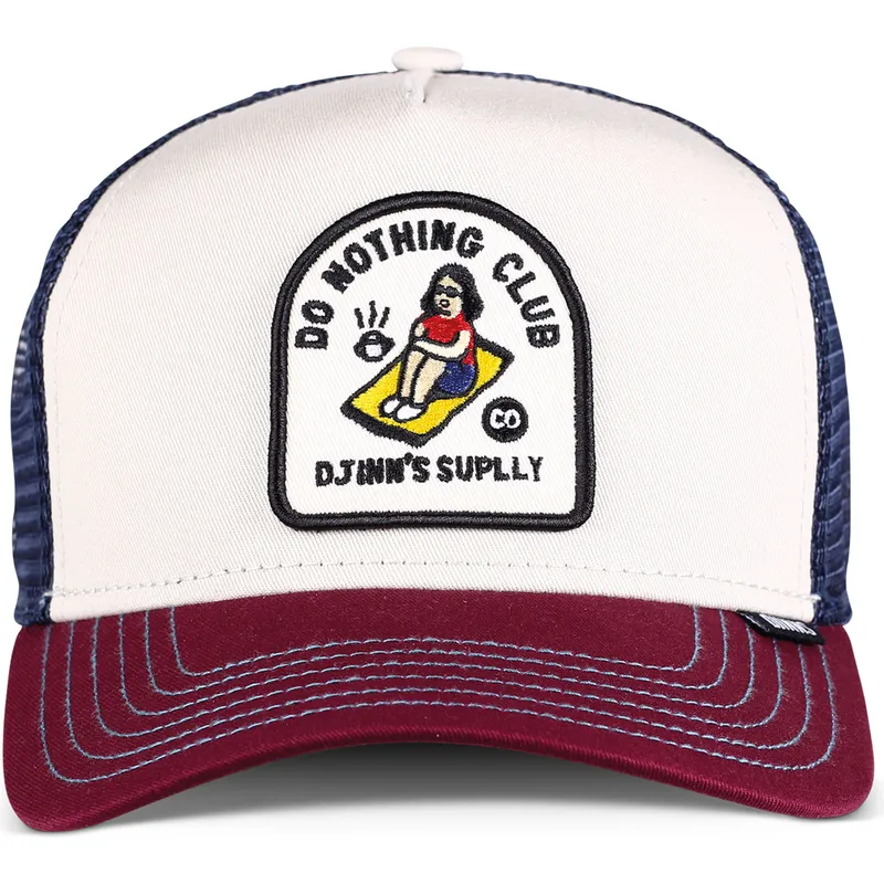 trucker-kasket-vinrod-og-bla-do-nothing-club-hft-dnc-13-fra-djinns