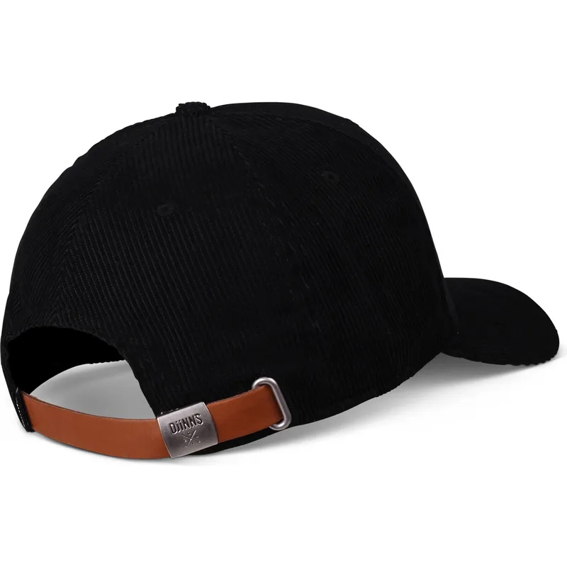 schwarze-verstellbare-gebogene-kappe-truefit-corduroy-von-djinns