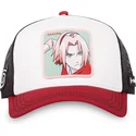 trucker-cap-beige-schwarz-und-rot-sakura-haruno-pin-naruto-von-capslab