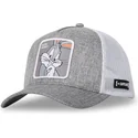 cappellino-trucker-grigio-e-bianco-bugs-bunny-loo10-bug-looney-tunes-di-capslab