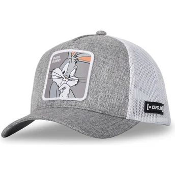 Gorra trucker gris y blanca Bugs Bunny LOO10 BUG Looney Tunes de Capslab