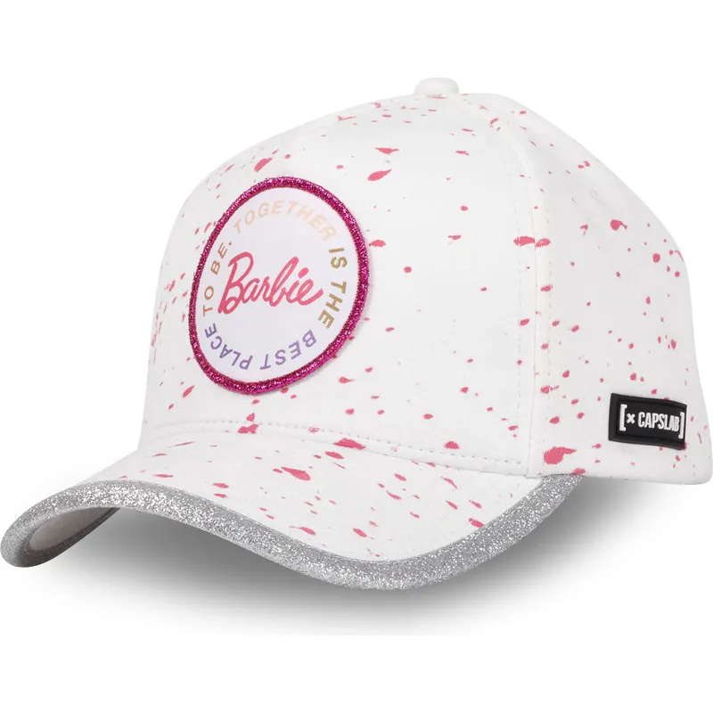 weisse-und-graue-verstellbare-curved-cap-bar2-barbie-von-capslab