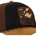 cappello-trucker-nero-e-marrone-daffy-duck-loo10-daf-looney-tunes-di-capslab