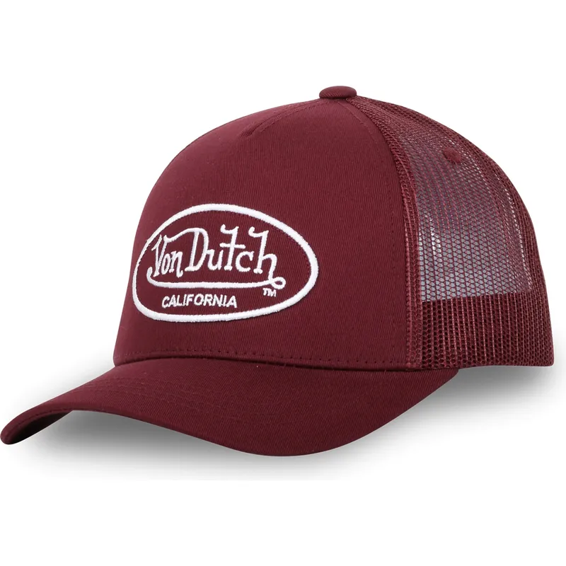czerwona-regulowana-czapka-trucker-lof-b11-marki-von-dutch