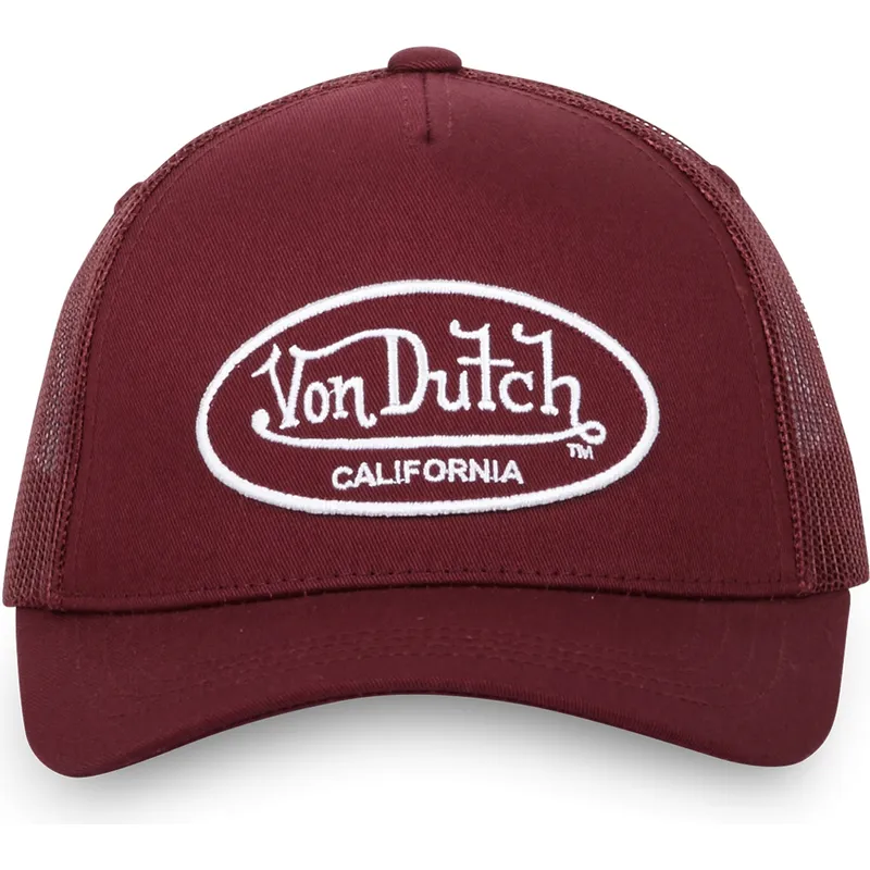 czerwona-regulowana-czapka-trucker-lof-b11-marki-von-dutch