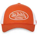 von-dutch-lof-b17-justerbar-orange-og-hvid-trucker-kasket