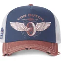 gorra-trucker-blu-e-marrone-crew19-di-von-dutch