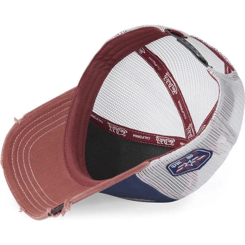 cappellino-trucker-blu-e-marrone-crew19-di-von-dutch