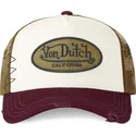 von-dutch-mubu-beige-braun-und-rote-trucker-kappe
