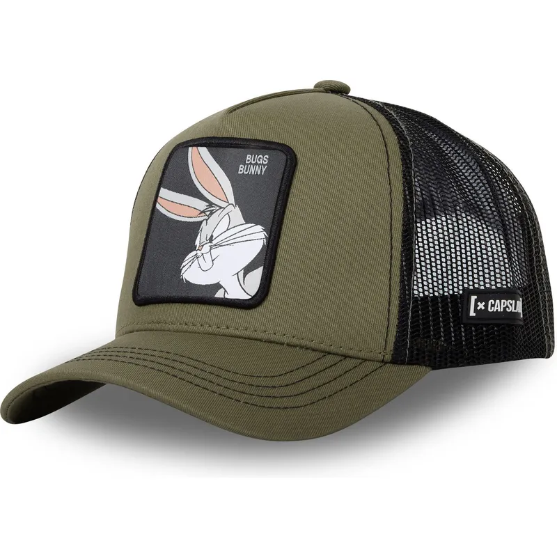 cappello-trucker-verde-e-nero-bugs-bunny-loo-ka-looney-tunes-di-capslab