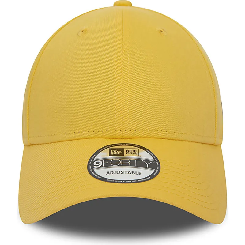 cappellino-curvo-giallo-regolabile-9forty-essential-di-new-era