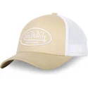 von-dutch-justerbar-beige-og-hvid-trucker-kasket-lof-b14