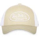 casquette-trucker-beige-et-blanche-ajustable-lof-b14-von-dutch