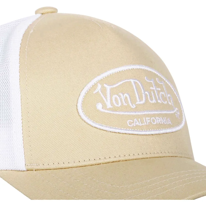 von-dutch-justerbar-beige-og-hvid-trucker-kasket-lof-b14