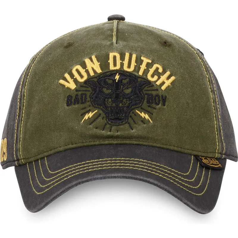 cappellino-visiera-curva-verde-e-grigio-regolabile-bad-cb-di-von-dutch