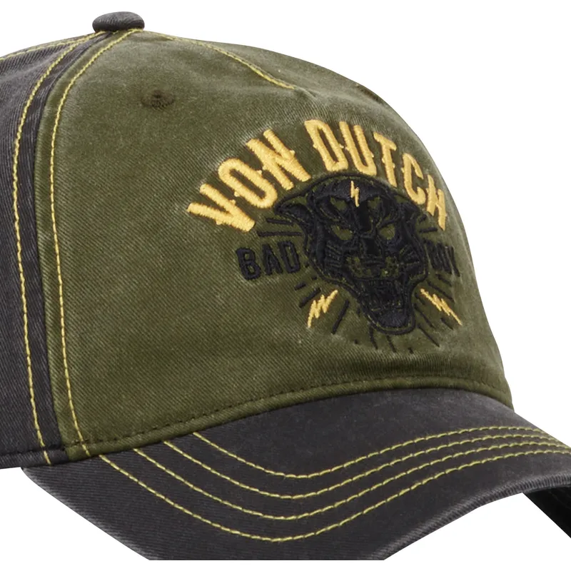 cappellino-visiera-curva-verde-e-grigio-regolabile-bad-cb-di-von-dutch
