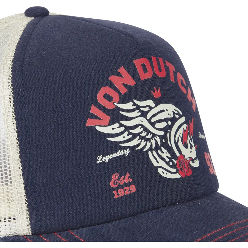 cappellino-trucker-blu-marino-crew16-di-von-dutch