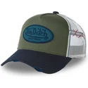 cappellino-trucker-verde-bianco-e-blu-naka-di-von-dutch