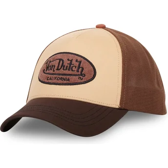 Czapka trucker brązowa TERRYLOG01 od Von Dutch