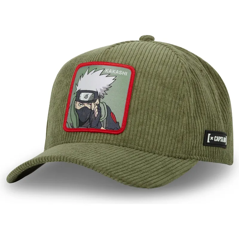 grune-gebogene-snapback-kappe-kakashi-hatake-ns3-cor-naruto-von-capslab