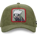 capslab-curved-brim-kakashi-hatake-ns3-cor-naruto-green-snapback-cap