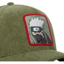 grune-gebogene-snapback-kappe-kakashi-hatake-ns3-cor-naruto-von-capslab