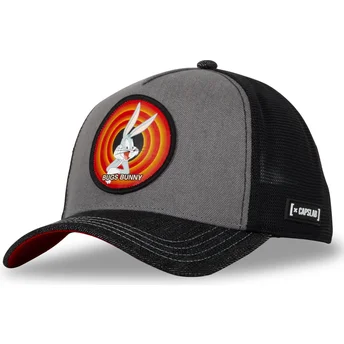 Capslab Bugs Bunny LOO10 VBU Looney Tunes Grey and Black Trucker Hat