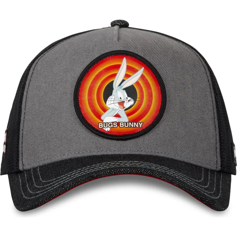 cappello-trucker-grigio-e-nero-bugs-bunny-loo10-vbu-looney-tunes-di-capslab