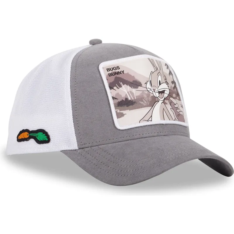 cappelli-curva-grigio-snapback-bugs-bunny-looney-tunes-di-capslab cappelli-curva-grigio-snapback-bugs-bunny-looney-tunes-di-capslab
