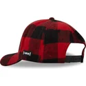 cappellino-snapback-rosso-e-nero-con-visiera-curva-tom-taj5-tj6-looney-tunes-di-capslab