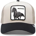 trucker-cap-beige-und-schwarz-pferd-the-mustang-the-farm-von-goorin-bros