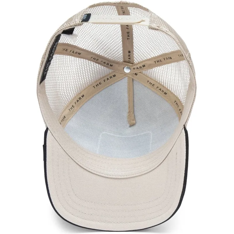 gorra-trucker-beige-e-nera-cavallo-the-mustang-the-farm-di-goorin-bros