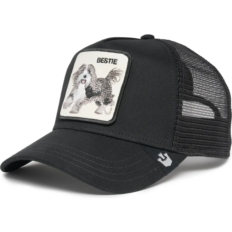 trucker-kasket-sort-hund-the-bestie-dog-the-farm-fra-goorin-bros