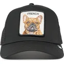 cappellino-trucker-nero-cane-bulldog-francese-the-french-frenchie-the-farm-di-goorin-bros