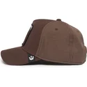 cappello-snapback-marrone-con-visiera-curva-dark-horse-field-100-all-season-wool-the-farm-di-goorin-bros